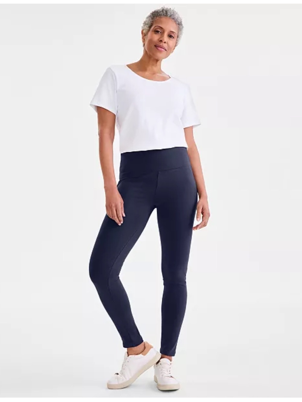 Style & Co. High Rise Leggings in Industrial Navy Blue Women's Medium